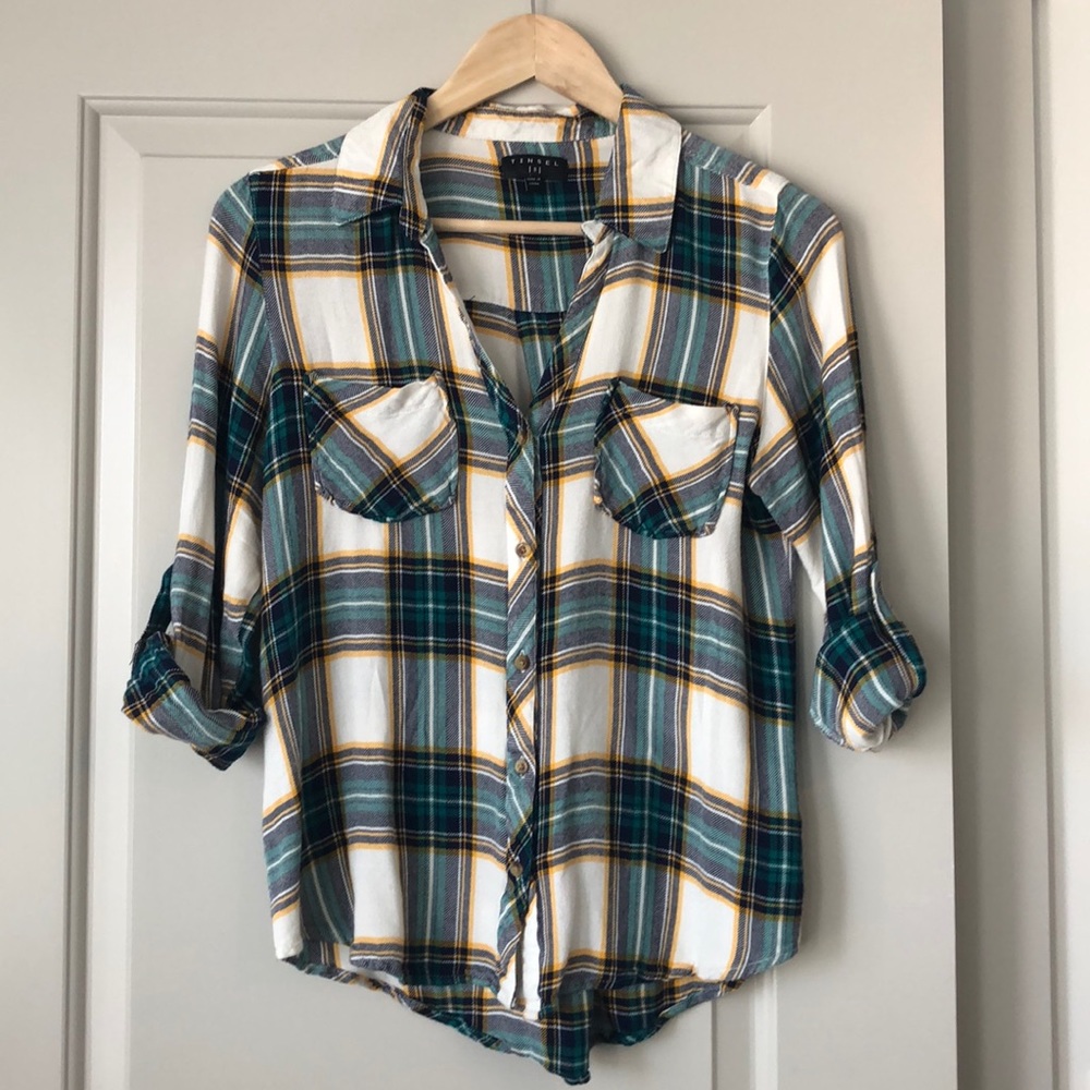 Tinsel button down shirt